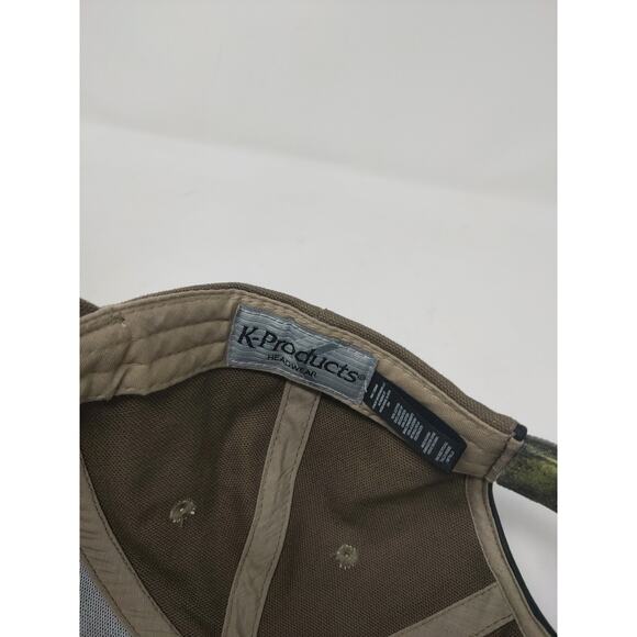 Cargill Camo & Brown Strapback Hat Embroidered Logo Spell Out K Products Cap - Picture 10 of 11